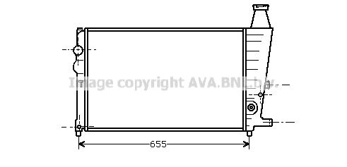 AVA QUALITY COOLING Радиатор, охлаждение двигателя CN2011